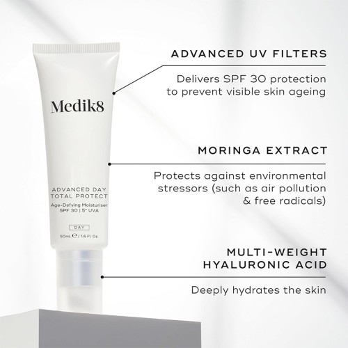 Medik8 Advanced Day Total Protect Age-Defying Moisturiser SPF 30, 50 ml