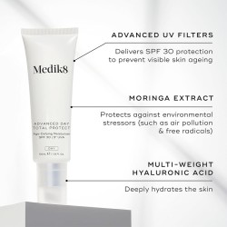 Medik8 Advanced Day Total Protect Age-Defying Moisturiser SPF 30, 50 ml