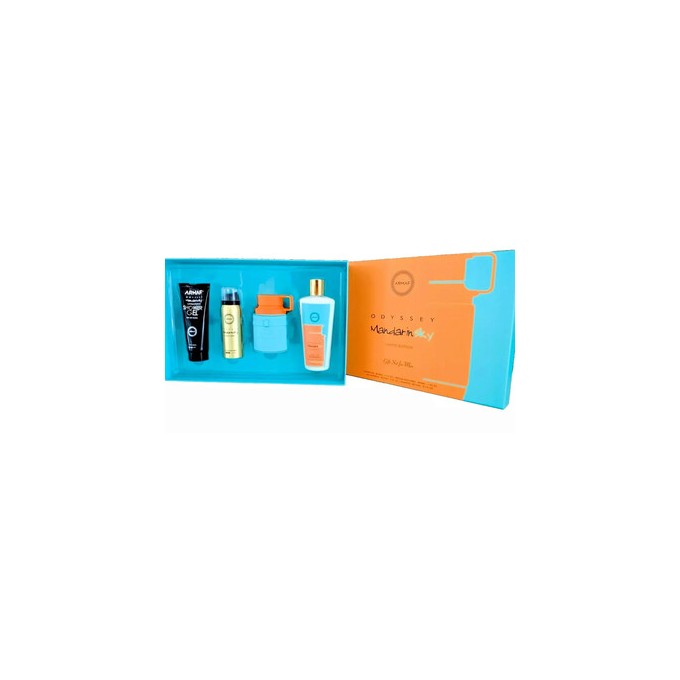 Armaf Odyssey Mandarin Sky dovanų rinkinys - EDP 100 ml, kūno dulksna 50 ml, dušo želė 100 ml ir