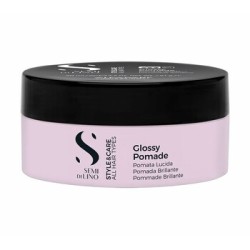 Alfaparf Milano Semi Di Lino Style&Care Glossy Pomade - formuojanti vaško pomada, 90 ml