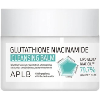 APLB Glutathione Niacinamide Cleansing Balm - valomasis makiažo valiklis/balzamas, 80 ml