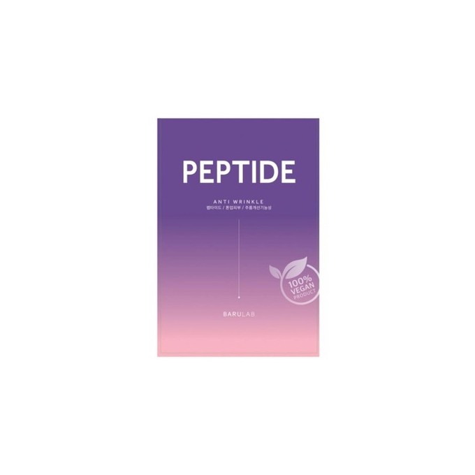 Barulab Peptide Anti Wrinkle The Clean Vegan Mask - tekstilinė kaukė su peptidais, 23 g