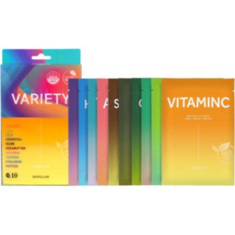 Barulab Variety Clean Vegan Mask Mix - veido kaukių rinkinys, 230 g