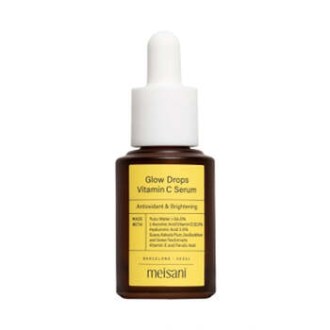 Meisani Glow Drops Vitamin C Serum - skaistinantis ir antioksidacinis veido serumas, 15 ml
