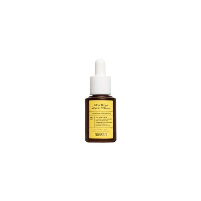 Meisani Glow Drops Vitamin C Serum - skaistinantis ir antioksidacinis veido serumas, 15 ml