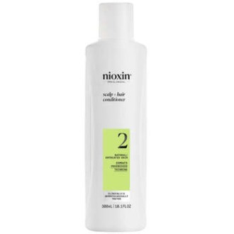Nioxin System 2 Scalp + Hair Conditioner - kondicionierius slenkantiems nedažytiems plaukams, 300 ml