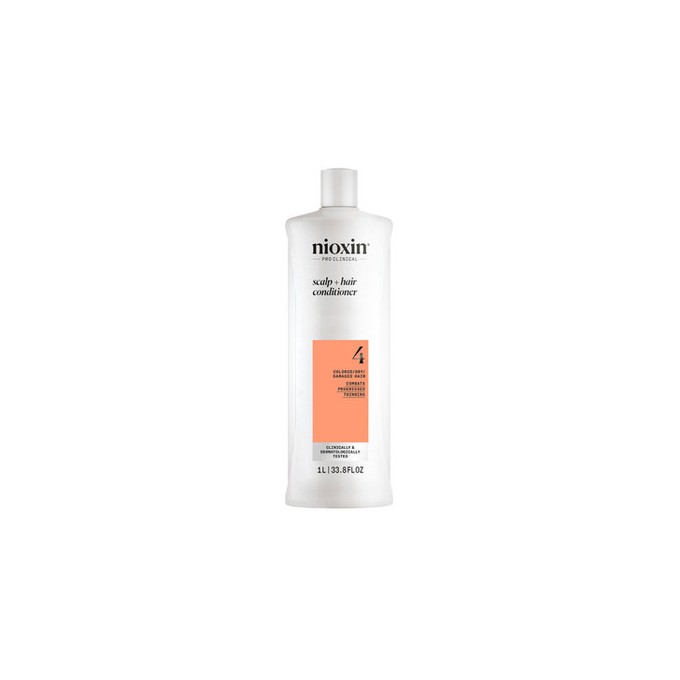 Nioxin System 4 Scalp & Hair Conditioner - kondicionierius dažytiems, slenkantiems plaukams, 1000 ml