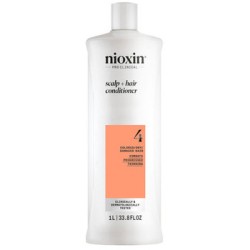 Nioxin System 4 Scalp & Hair Conditioner - kondicionierius dažytiems, slenkantiems plaukams, 1000 ml