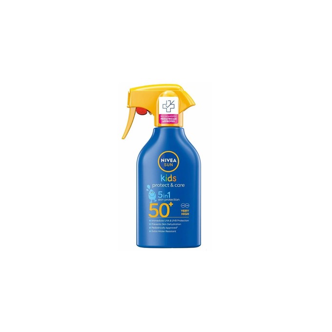 Nivea Sun Kids Protect & Care Trigger Spray SPF 50+ - purškalas nuo saulės vaikams, 270 ml