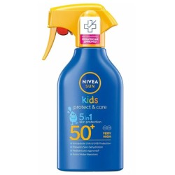 Nivea Sun Kids Protect & Care Trigger Spray SPF 50+ - purškalas nuo saulės vaikams, 270 ml