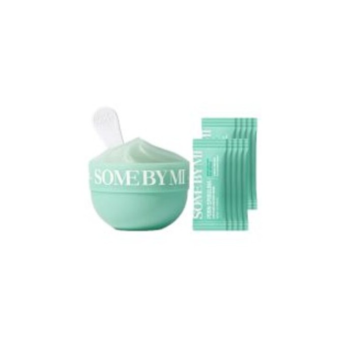 Some By Mi PDRN SPIRULINA Soothing Sherbet Mask - raminanti veido kaukė su vėsinančiu poveikiu, 10 g