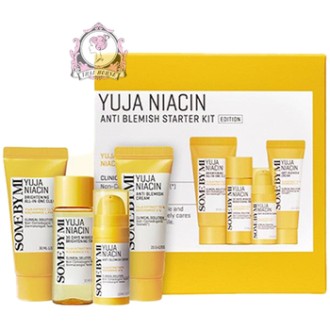 Some By Mi Yuja Niacin Anti Blemish Starter Kit - kelioninis rinkinys odos atspalviui suvienodinti