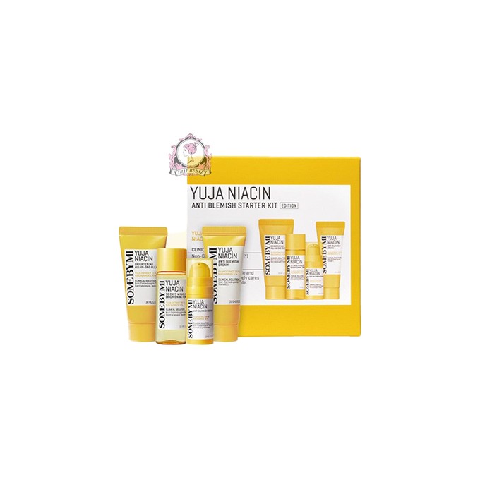 Some By Mi Yuja Niacin Anti Blemish Starter Kit - kelioninis rinkinys odos atspalviui suvienodinti