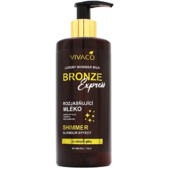 Vivaco Bronze Express - skaistinantis kūno losjonas su blizgučiais, 300 ml
