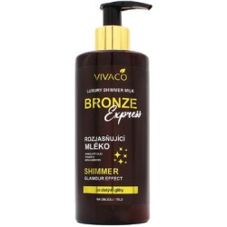 Vivaco Bronze Express - skaistinantis kūno losjonas su blizgučiais, 300 ml