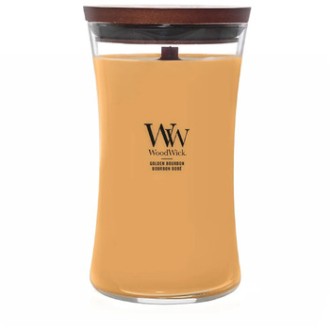 WoodWick Golden Bourbon Váza ( zlatý bourbon ) - Vonná svíčka 609.5g