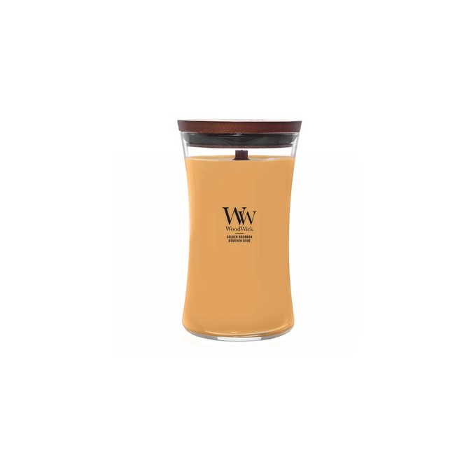 WoodWick Golden Bourbon Váza ( zlatý bourbon ) - Vonná svíčka 609.5g