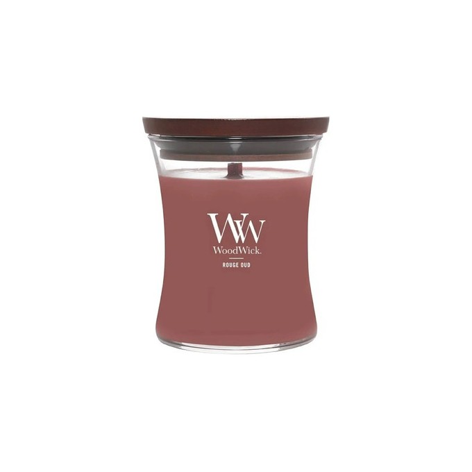 WoodWick Rouge Oud Váza ( růžový oud ) - Vonná svíčka 275.0g