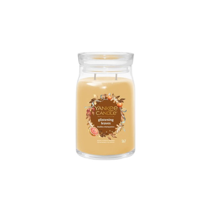 Yankee Candle Glistening Leaves Signature Candle ( leské listy ) - Vonná svíčka 567.0g