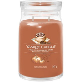 Yankee Candle Pumpkin Cinnamon Swirl Candle ( dýňovo-skořicový šnek ) - Vonná svíčka 567.0g