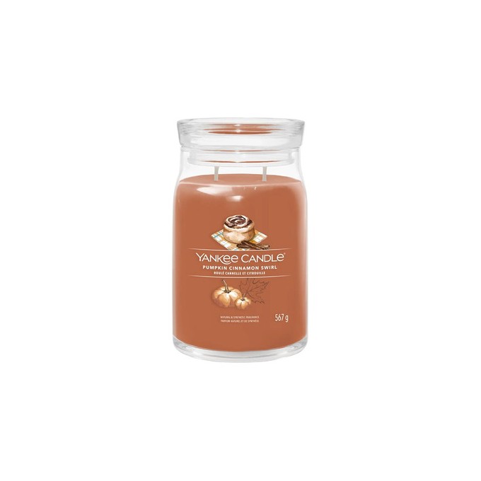 Yankee Candle Pumpkin Cinnamon Swirl Candle ( dýňovo-skořicový šnek ) - Vonná svíčka 567.0g