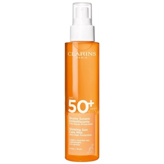 Clarins Glowing Body Sun Care Mist SPF 50+ - apsauginė kūno dulksna, 150 ml