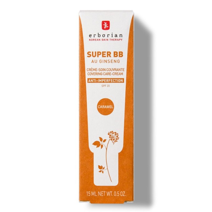 Erborian Super BB Covering Care-Cream SPF 20 - BB kremas, 15 ml - Caramel