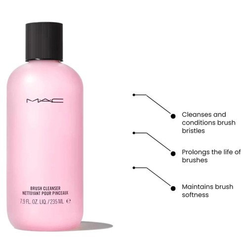 MAC Brush Cleanser - kosmetikos šepetėlių valiklis, 235 ml