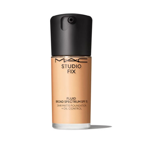 MAC Studio Fix Fluid SPF 15 - matinis makiažo pagrindas su SPF 15, 30 ml - NC18