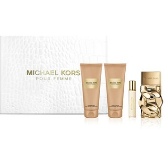Michael Kors Michael Kors Pour Femme rinkinys EDP 100 ml, kūno losjonas 100 ml, dušo želė 100 ml ir