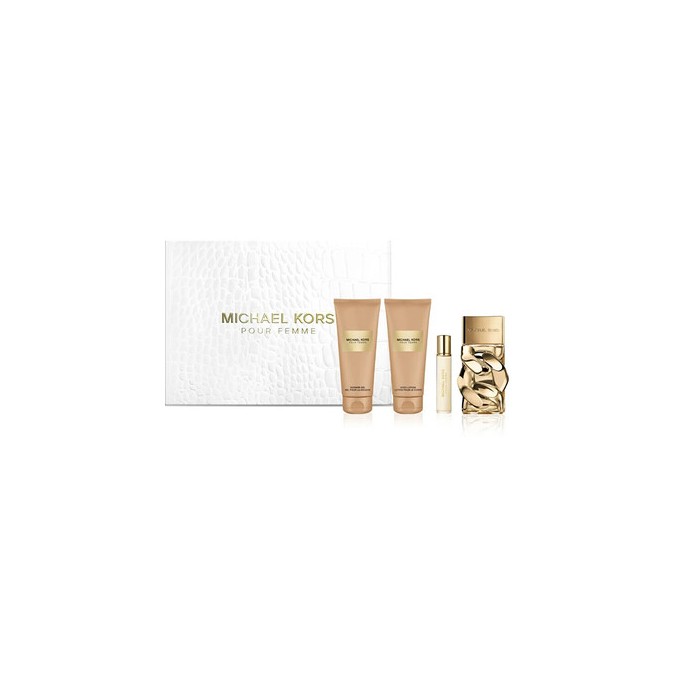 Michael Kors Michael Kors Pour Femme rinkinys EDP 100 ml, kūno losjonas 100 ml, dušo želė 100 ml ir