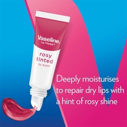 Vaseline Rosy Tinted Lip Balm - lūpų balzamas, 10 g