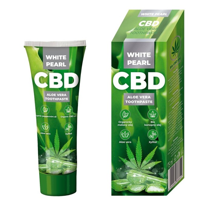 VitalCare CBD Aloe Vera Toothpaste - Zubní pasta s konopným olejem a a