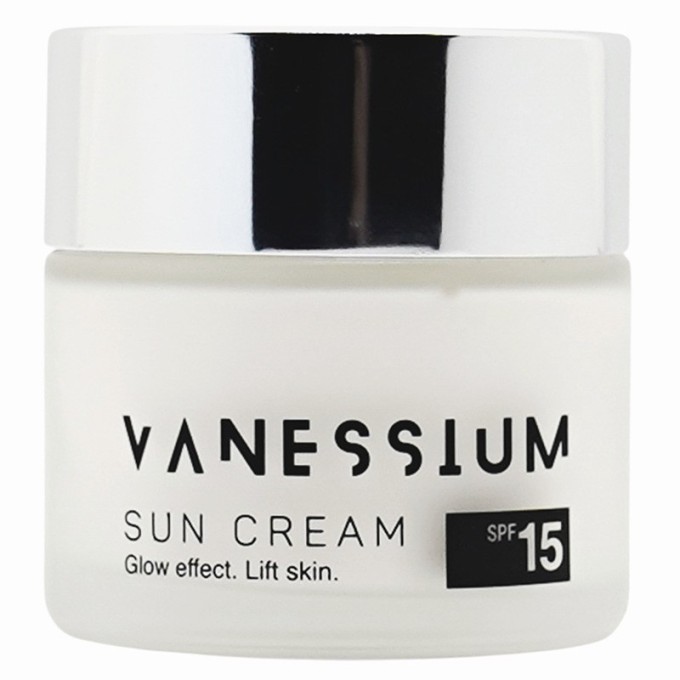 VANESSIUM Suncare Glow Effect Lift Skin Sun Cream SPF 15 - veido kremas, 50 ml