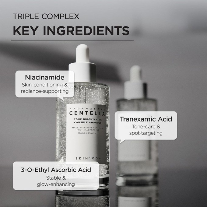 SKIN1004 Madagascar Centella Tone Brightening Capsule Ampoule - drėkinamasis serumas pigmentinėms