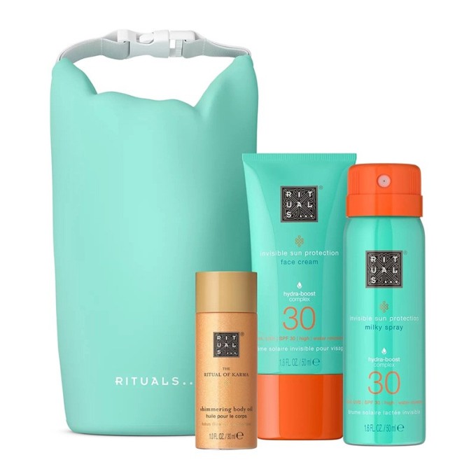 Rituals The Ritual Of Karma Sun Trial Set - kelioninis kūno ir veido priežiūros nuo saulės rinkinys