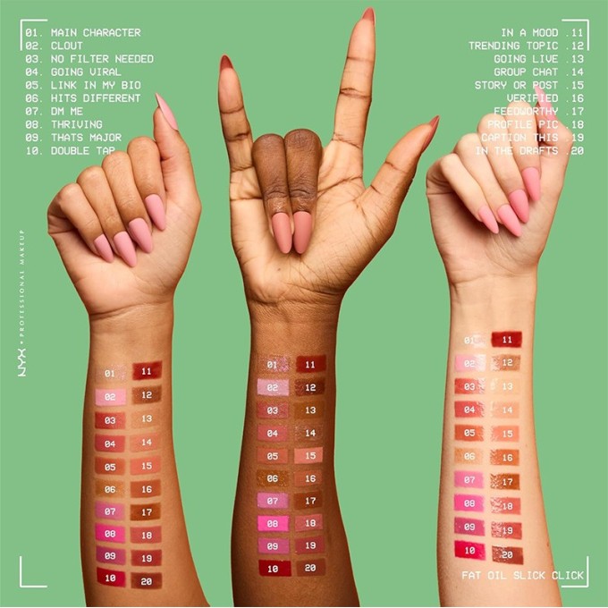 Nyx Fat Oil Slick Click Lip Balm - drėkinamasis pigmentuotas lūpų balzamas, 2 g - Link In My Bio