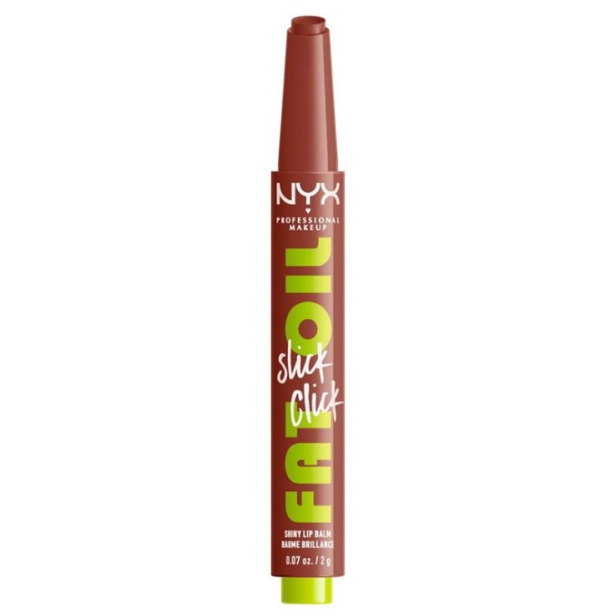 Nyx Fat Oil Slick Click Lip Balm - drėkinamasis pigmentuotas lūpų balzamas, 2 g - Link In My Bio