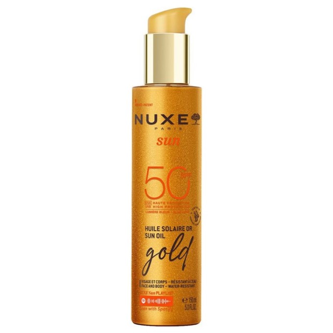 Nuxe Sun High Protection Sun Oil SPF 50 - apsaugos nuo saulės aliejus veidui ir kūnui, 150 ml
