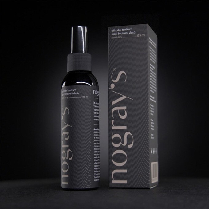 nogray's Against Graying Natural Hair Tonic - tonikas žiliems plaukams moterims, 125 ml