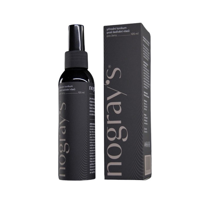 nogray's Against Graying Natural Hair Tonic - tonikas žiliems plaukams moterims, 125 ml