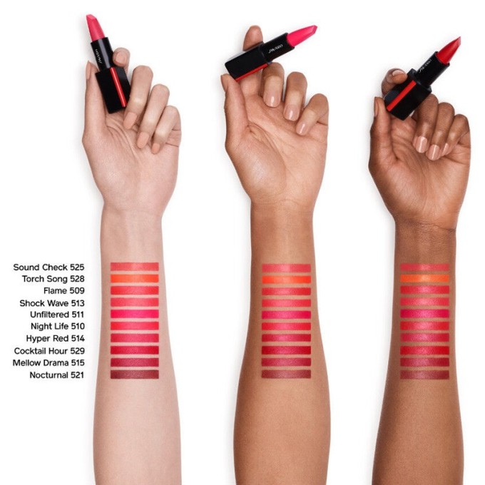 Shiseido Modern Matte Powder Lipstick - matiniai lūpų dažai, 4 g - 513 Shock Wave