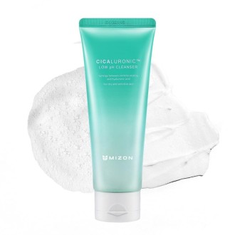 Mizon Cicaluronic Low Ph Cleansing Foam - drėkinančios valomosios putos sausai ir jautriai odai