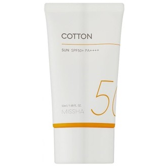 Missha All Around Safe Block Cotton Sun Cream SPF 50+ - apsauginis kremas nuo saulės, 50 ml