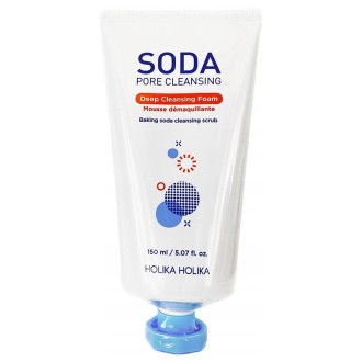 Holika Holika Soda Pore Cleansing Cleansing Scrub - valomosios putos riebiai ir mišriai odai, 150 ml