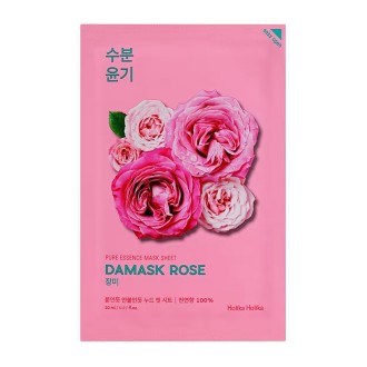 Holika Holika Damask Rose Pure Essence Mask Sheet - minkštinanti kaukė su damaskinių rožių