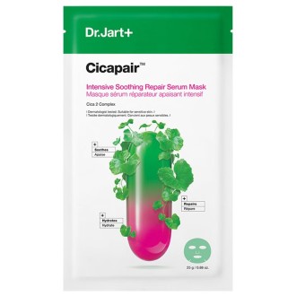 Dr. Jart+ + Cicapair Intensive Soothing Repair Serum Mask - raminanti ir drėkinanti veido kaukė, 25