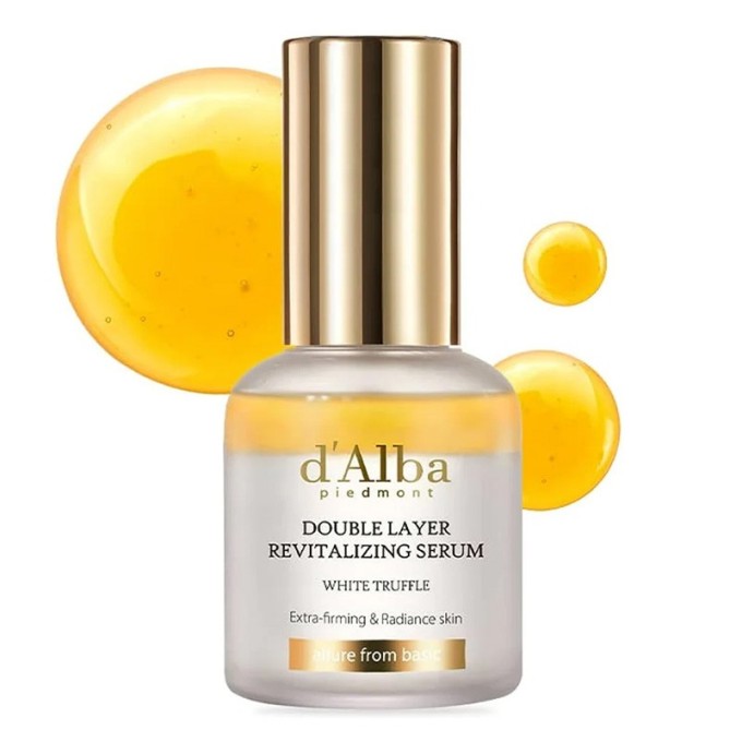 d'Alba White Truffle Double Layer Revitalizing Serum - atgaivinantis serumas, 30 ml