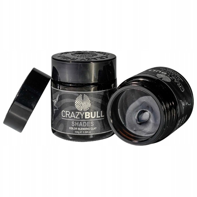 CrazyBull Shades Color Bleding Clay - matinis molis plaukams, 100 g