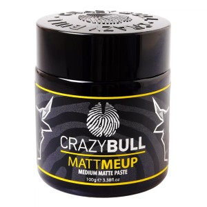 CrazyBull Matt Meup Medium Matte Paste - plaukų formavimo pasta, 100 g